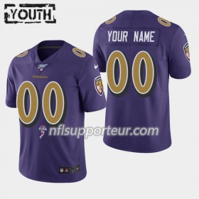 Maillot Enfant Baltimore Ravens Personnalisé Nike Violet 100th